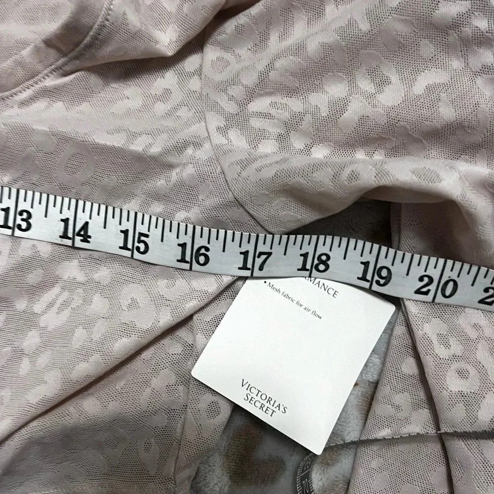 Victoria's Secret Zip Up Crop Top Light Pink leopard large - Picture 5 of 12